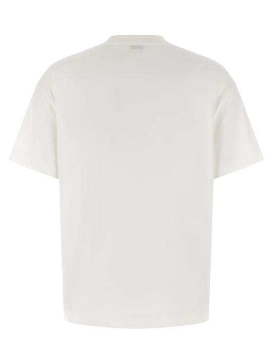 26SS 브루넬로 쿠치넬리 샤이니 탭 코튼 저지 티셔츠 M0T81EC710C6159 White - BRUNELLO CUCINELLI
