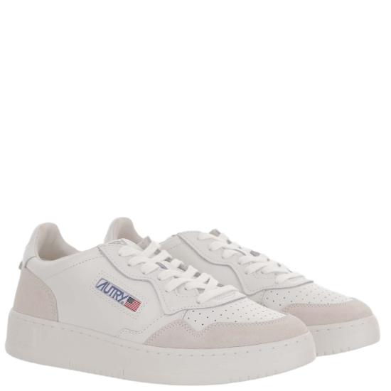 26FW 오트리 메달리스트 로우 스니커즈 AULMLS30LEATSUEDETOTALWHT White - AUTRY