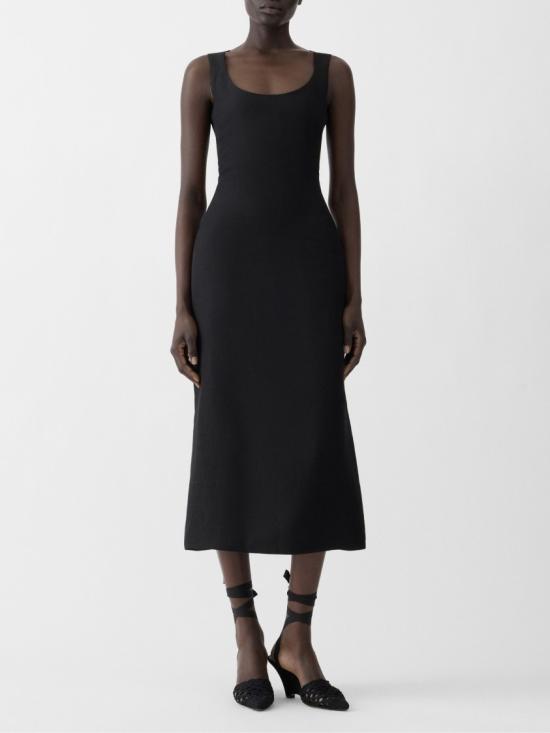 26SS 자크뮈스 미디 원피스 26EDRW00736AW00746990 Black - JACQUEMUS