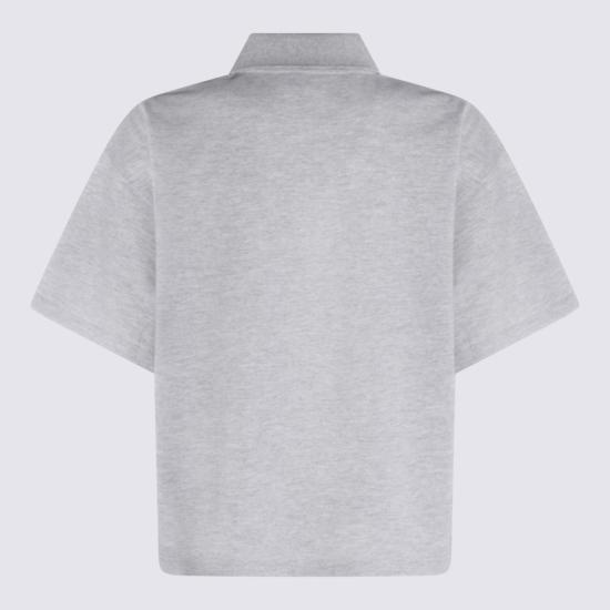 26SS 생로랑 폴로 티셔츠 841963Y37HC1403 Grey - SAINT LAURENT