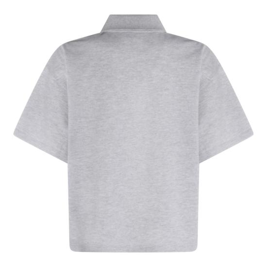 26SS 생로랑 폴로 티셔츠 841963Y37HC1403 Grey - SAINT LAURENT