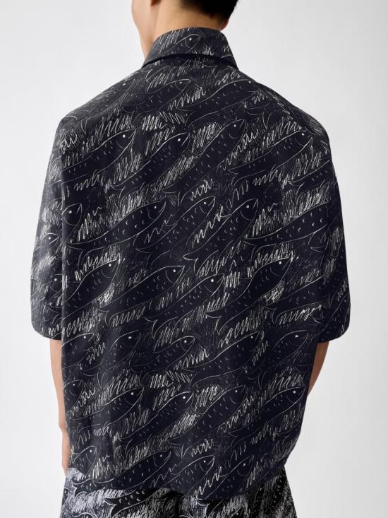 26FW 자크뮈스 반팔 셔츠 SHM00634 AW00691 9FS Black - JACQUEMUS
