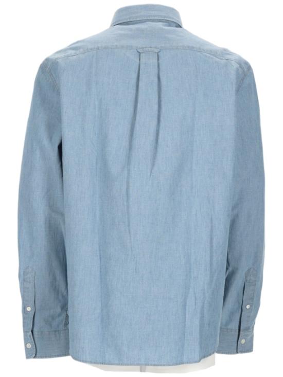 26SS 메종키츠네 데님 셔츠 QM00426WC5006 0434 Blue - MAISON KITSUNE