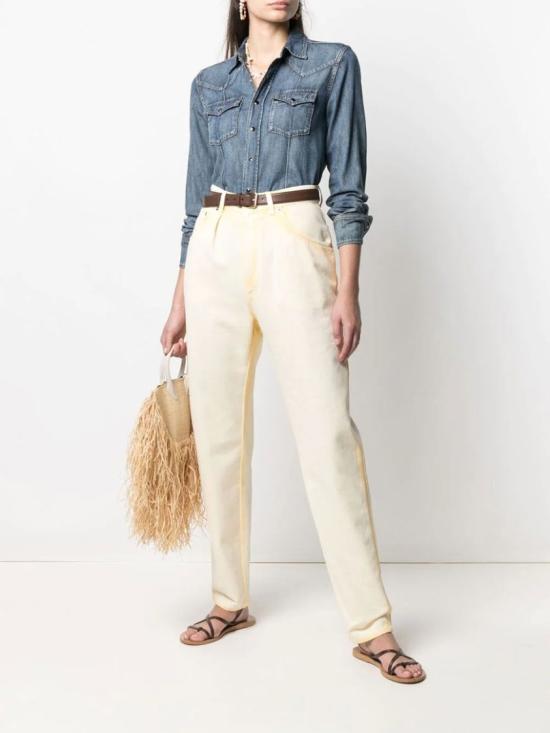  알베르타 페레티 스트레이트 팬츠 M A0313 0181 Neutrals - ALBERTA FERRETTI
