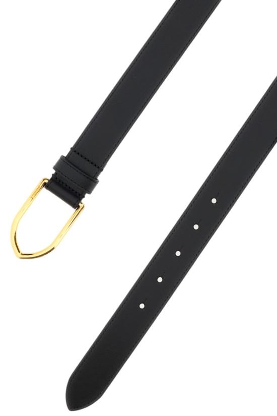 26FW 자크뮈스 가죽 벨트 BEU00003AC01C02990 Black - JACQUEMUS