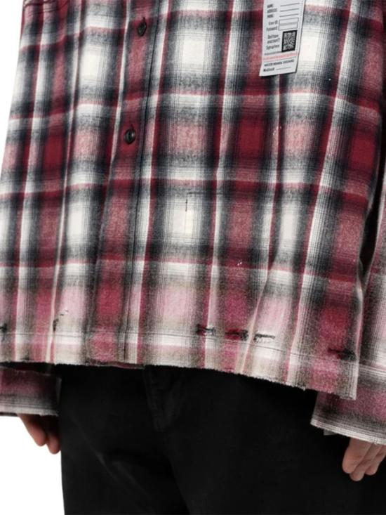 26SS 메종 미하라 야스히로 긴팔 셔츠 J16SH181BLACK Pink - MAISON MIHARA YASUHIRO