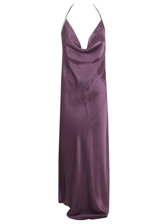 26SS 핑코 롱 원피스 106587 A1Y5 Purple