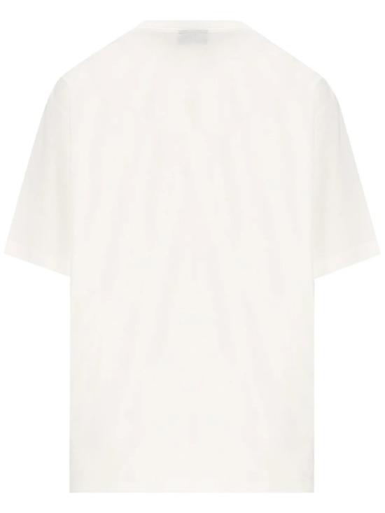  구찌 로고 프린트 코튼 저지 실크 티셔츠 865015 XJHUF White - GUCCI