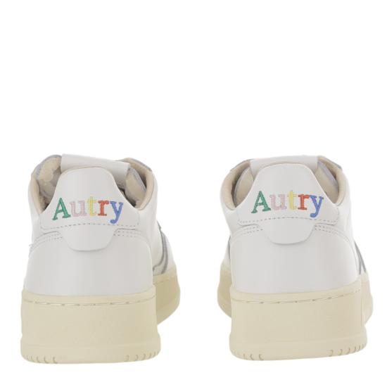 26FW 오트리 메달리스트 로우 스니커즈 AULMBG01LEALOGOWHT Grey - AUTRY