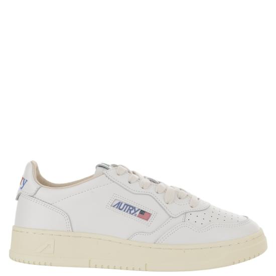 26FW 오트리 메달리스트 로우 스니커즈 AULMBG01LEALOGOWHT Grey