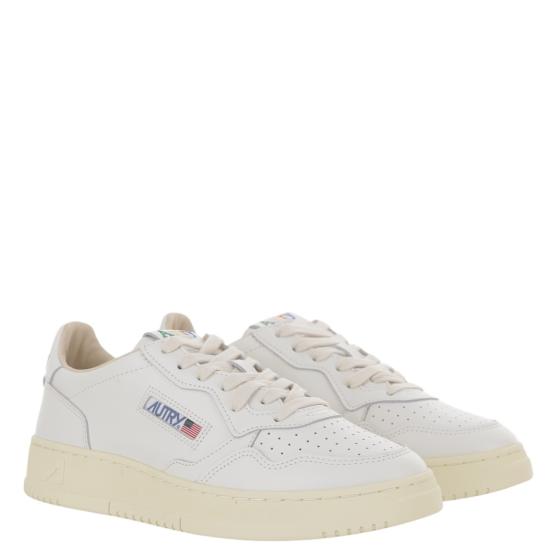 26FW 오트리 메달리스트 로우 스니커즈 AULMBG01LEALOGOWHT Grey - AUTRY