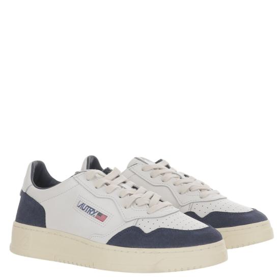 26FW 오트리 메달리스트 로우 스니커즈 AULMFT22SOFLEASUEWHTDENIM Grey - AUTRY