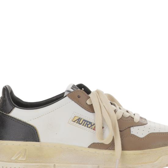 26FW 오트리 슈퍼 빈티지 메달리스트 로우 레더 스니커즈 AVLMSV60LEATWHTMALTMAL Neutrals - AUTRY