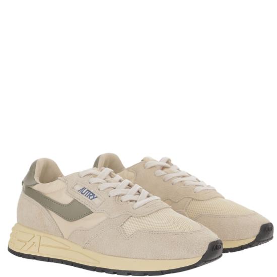 26FW 오트리 릴윈드 로우 나일론 스웨이드 스니커즈 WWLMUT62SUEDENETECRUCOVGRN Neutrals - AUTRY