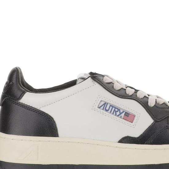 26FW 오트리 메달리스트 로우 스니커즈 AULMWB01LEATLEATWHTBLK White - AUTRY