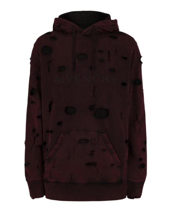 지방시 후드 티셔츠 BMJ0KF 3YGT 601 60016 2X Burgundy
