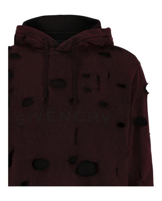  지방시 후드 티셔츠 BMJ0KF 3YGT 601 60016 2X Burgundy - GIVENCHY