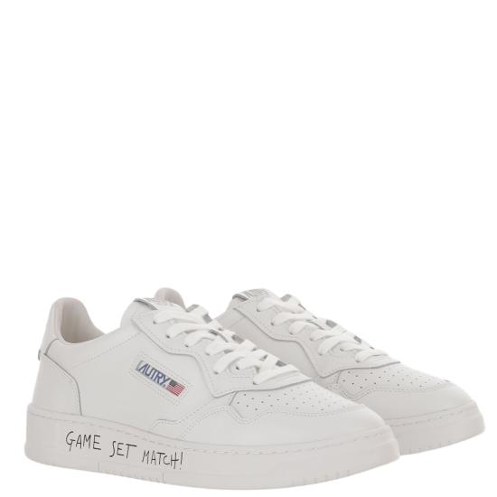 26FW 오트리 메달리스트 로우 스니커즈 AULMML08MATCHLEATTOTALWHT White - AUTRY