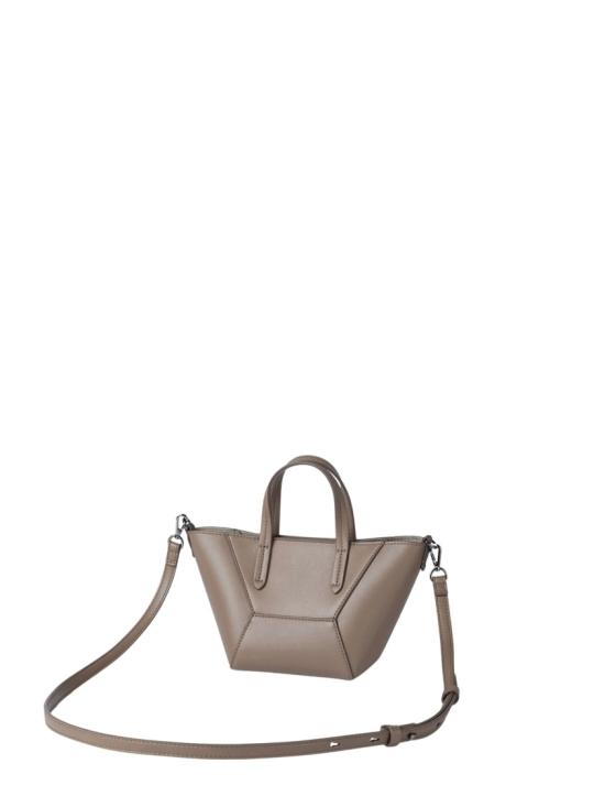 26SS 브루넬로 쿠치넬리 카프스킨 BC Duo 미니 백 모닐레 장식 MBXAD2675C8922 Brown - BRUNELLO CUCINELLI