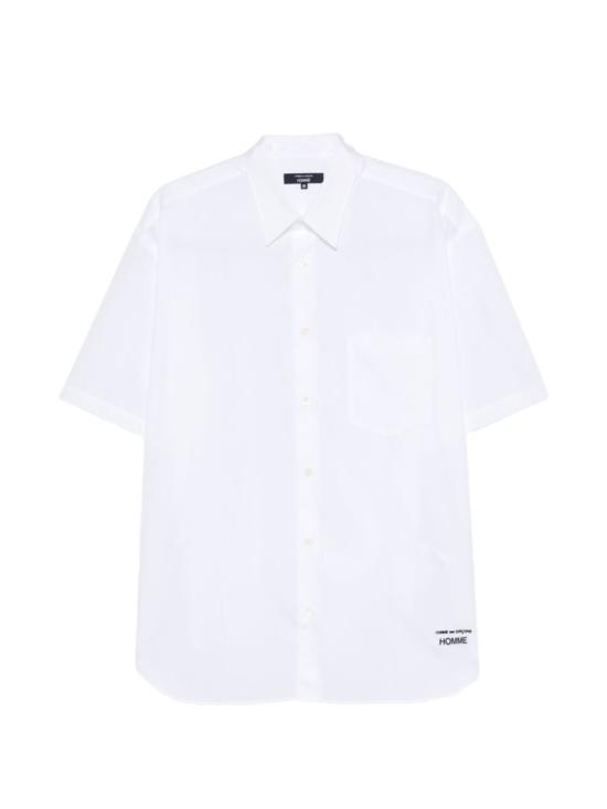 26SS 꼼데가르송 반팔 셔츠 HQB1030513 White - COMME DES GARCONS