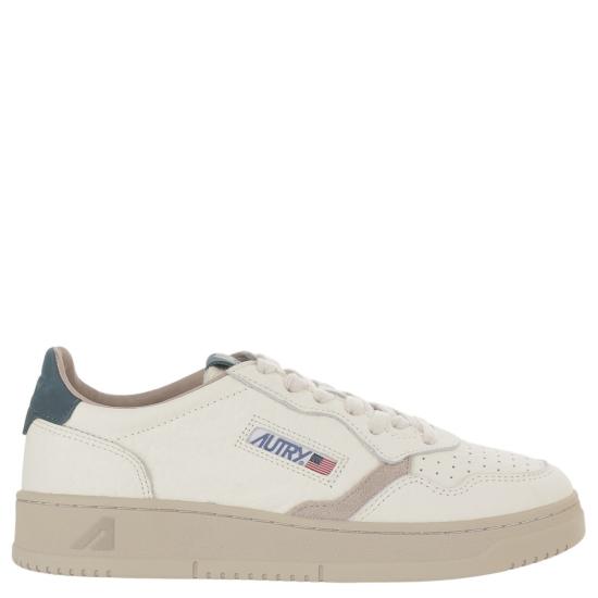 26FW 오트리 메달리스트 로우 스니커즈 AULMNE18NBKELESUEDEDARKSEAFEATGRAY White