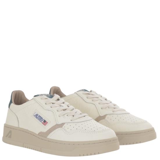 26FW 오트리 메달리스트 로우 스니커즈 AULMNE18NBKELESUEDEDARKSEAFEATGRAY White - AUTRY