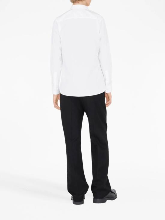  버버리 스트레치 코튼 셔츠 8071465 White - BURBERRY