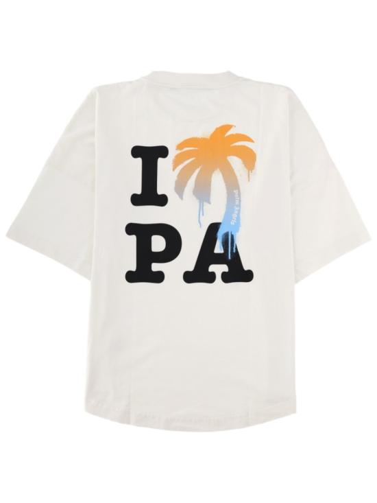  팜앤젤스 반팔 티셔츠 PMAA10BS26 JER0030310 White - PALM ANGELS