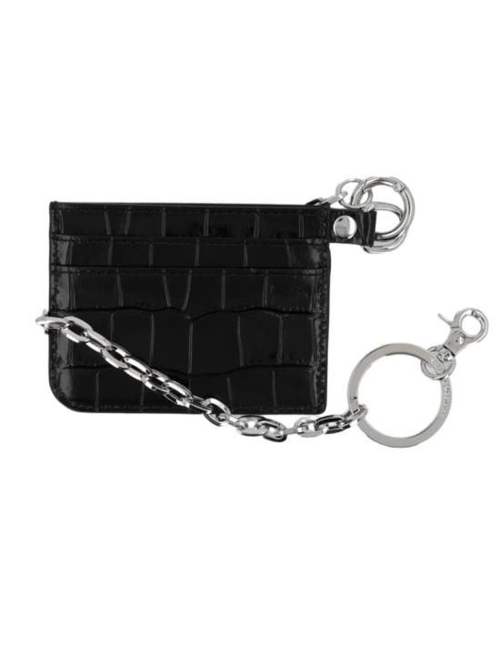 26SS 비비안웨스트우드 ORB 크로코다일 엠보싱 슬림 카드 지갑 5403000RU L0098N401 Black - VIVIENNE WESTWOOD