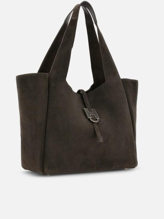 26FW 호간 토트백 KBW01XA1300 UGM Brown - HOGAN
