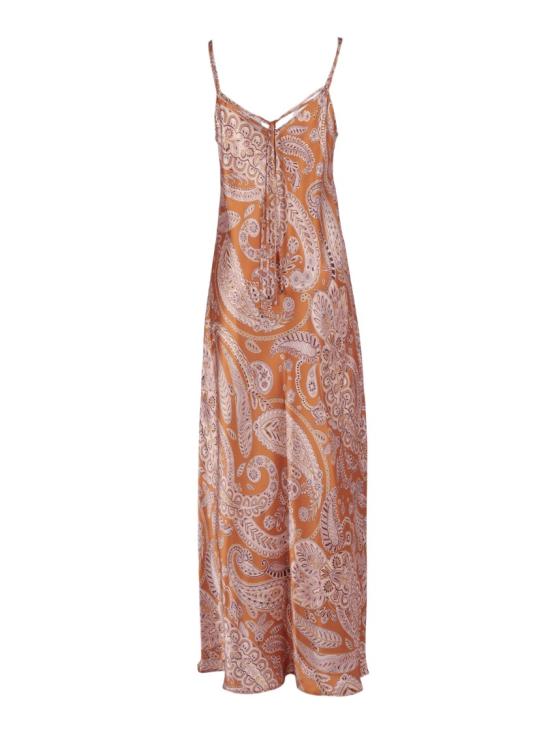 26SS 안토넬리 피렌체 롱 원피스 NINA Q6996 296C Brown - ANTONELLI FIRENZE