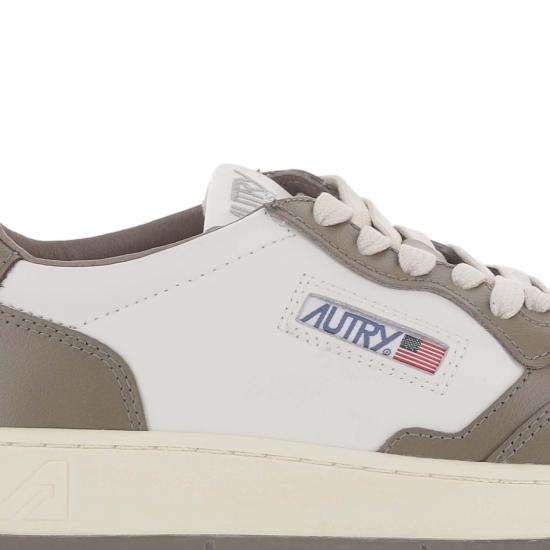 26FW 오트리 메달리스트 로우 스니커즈 AULMWB68LEATWHTCHOCO White - AUTRY