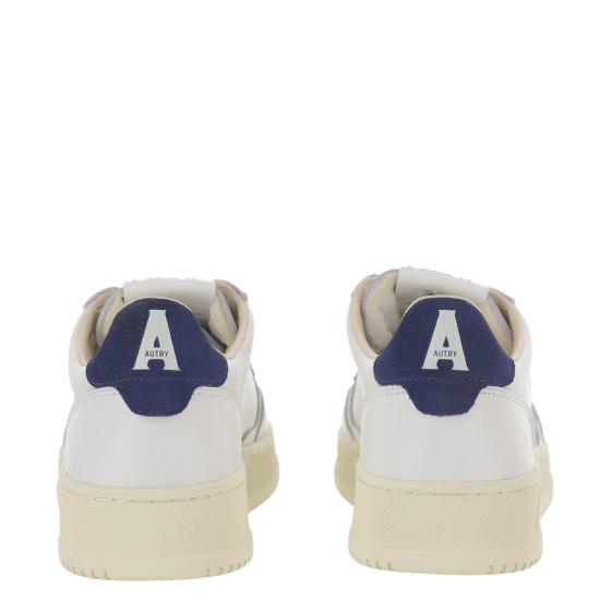 26FW 오트리 메달리스트 로우 스니커즈 AULMBJ03LEASUELOGOWHTBLUEDEP Grey - AUTRY
