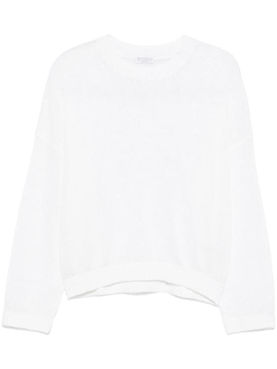 26SS 브루넬로 쿠치넬리 스웨터 M10550210CJ159 White