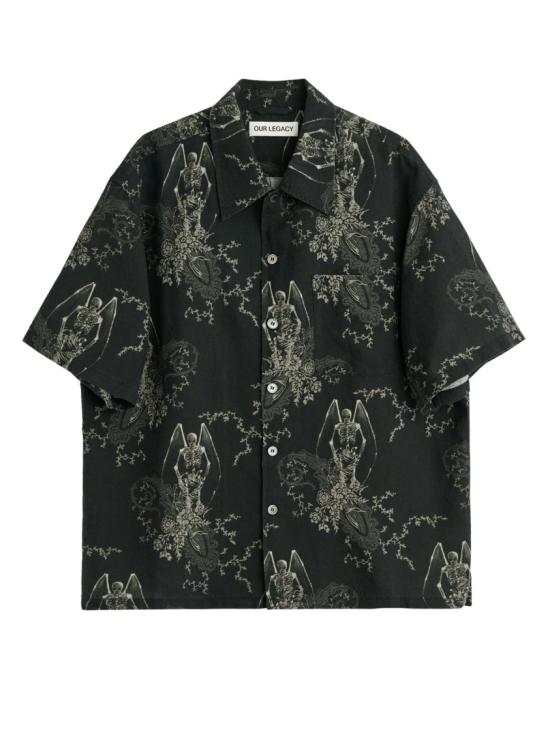 26SS 아워레가시 에브리 셔츠 숏슬리브 데스 페이즐리 프린트 M2262EDPDEATHPAISLEY Black