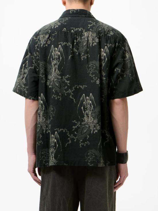 26SS 아워레가시 에브리 셔츠 숏슬리브 데스 페이즐리 프린트 M2262EDPDEATHPAISLEY Black - OUR LEGACY