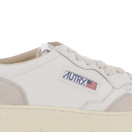 26FW 오트리 메달리스트 로우 스니커즈 AULMLS18LEATSUEDEWHTFIG Grey - AUTRY