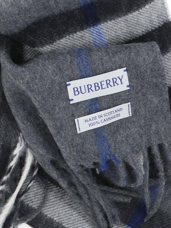 26FW 버버리 체크 캐시미어 스카프 8112642C3384 Grey - BURBERRY