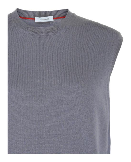  살바토레 페라가모 스웨터 112426 767866 00014 L Grey - SALVATORE FERRAGAMO