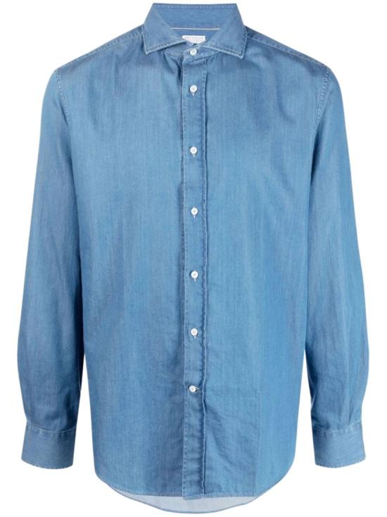 26SS 브루넬로 쿠치넬리 데님 셔츠 MR6830627C001 Blue