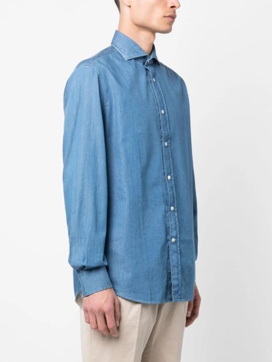 26SS 브루넬로 쿠치넬리 데님 셔츠 MR6830627C001 Blue - BRUNELLO CUCINELLI