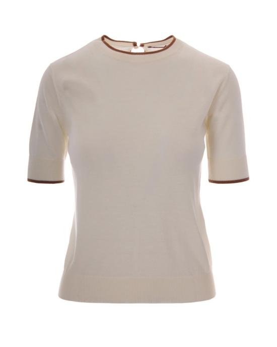 26FW 막스마라 반팔 티셔츠 4051635 Neutrals