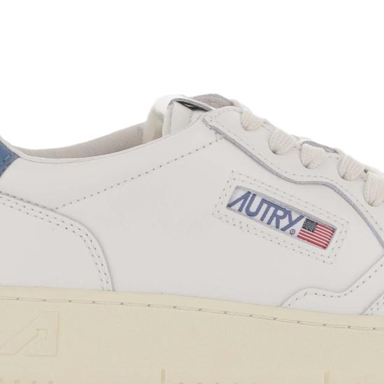 26FW 오트리 메달리스트 로우 스니커즈 AULMLL29LEATWHTMALBLUE White - AUTRY