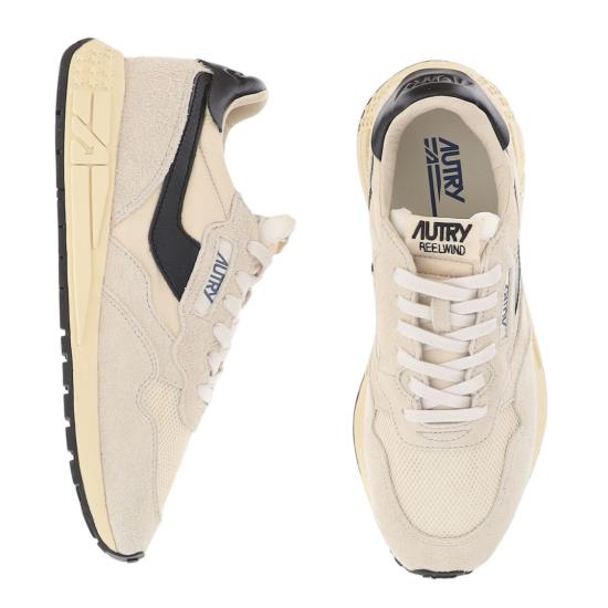 26FW 오트리 릴윈드 로우 나일론 스웨이드 스니커즈 WWLMUT60SUEDENETECRUBLK Neutrals - AUTRY