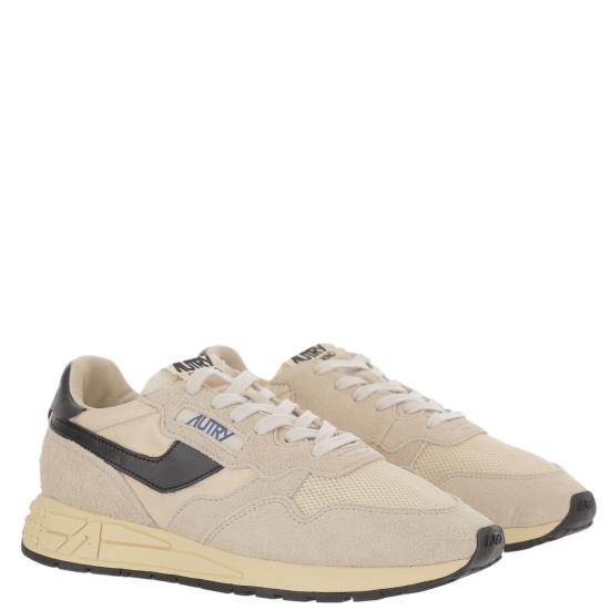 26FW 오트리 릴윈드 로우 나일론 스웨이드 스니커즈 WWLMUT60SUEDENETECRUBLK Neutrals - AUTRY