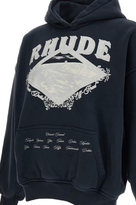 26FW 루드 후드 티셔츠 RHPF26HO080126505 Black - RHUDE