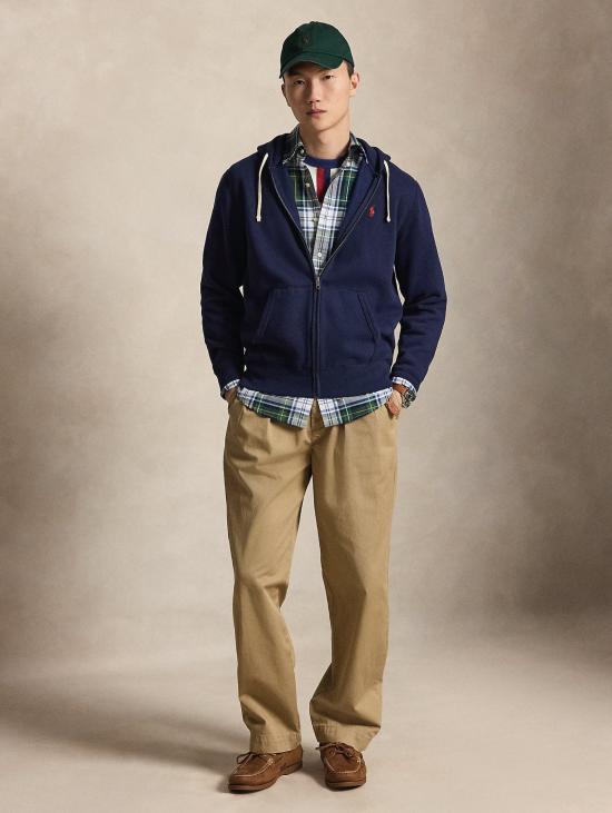 26FW 랄프 로렌 자켓 FELPA 풀집 미스토 코톤 네이비 소재 - RALPH LAUREN