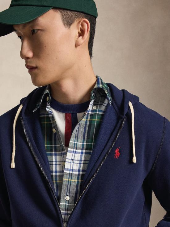 26FW 랄프 로렌 자켓 FELPA 풀집 미스토 코톤 네이비 소재 - RALPH LAUREN