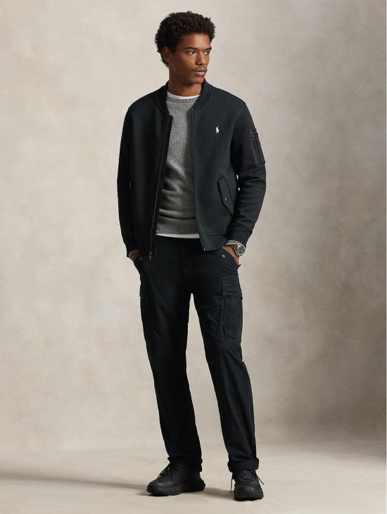 26FW 랄프 로렌 자켓 Felpa Doppia Nero의 폭격기 - RALPH LAUREN