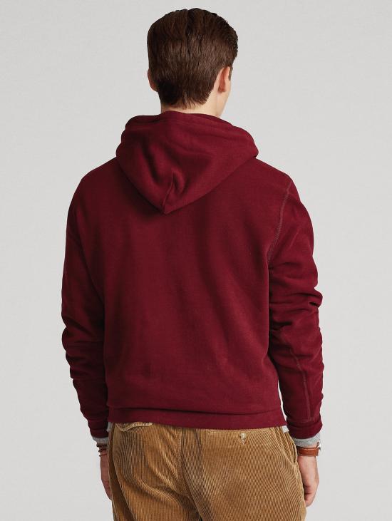 26FW 랄프 로렌 후드 티셔츠 미스토 코톤 보르도의 펠파 콘 카푸치오 - RALPH LAUREN
